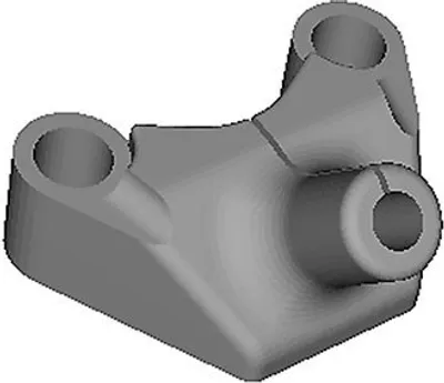 Produktbild von Foxeer Mega 5 O3 Antennenhalterung 3D Druck TPU Schwarz