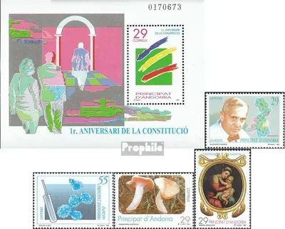 Produktbild von Briefmarken Andorra - Spanische Post 1994 Mi Block3,237-240 (kompl.Ausg.) Jahrgang 1994 komplett postfrisch Europa