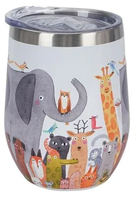 Produktbild von Thermobecher, Reisebecher Hundewelt - Tiere 330 ml