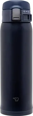 Image de Thermos Zojirushi en acier inoxydable avec isolation sous vide, 360 ml, bleu marine