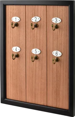 Image de Porte-clés en métal Stacy STACY 40 x 30 x 1,5 cm Noir 1 pièce