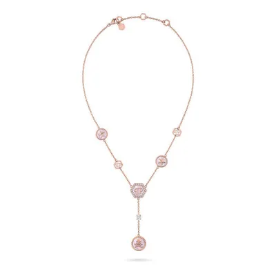 Produktbild von Philipp Plein Damen Halskette PLEIN MINI LOGO Roségoldfarben PJ2EA16NU