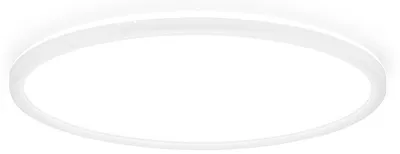 Image de Plafonnier LED ultra-plat avec effet de rétroéclairage, blanc, 22W 2000lm lumière blanche neutre 4000K, IP20, 42x3cm (DxH), panneau de plafond plat pour salon, couloir, chambre