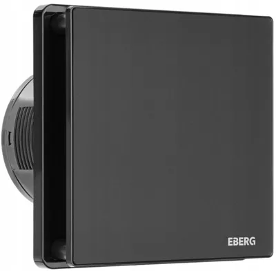 Produktbild von EBERG EVO BM 100 HT Badlüfter 100 mm Feuchtigkeitssensor Timer Schwarz Matt