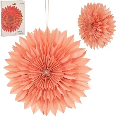 Obrázek produktu pro Dekorativní závěsná hvězda z papíru, 3D, růžová, 50 cm