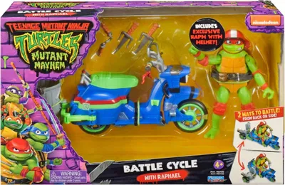 Zdjęcie produktu dla Teenage Mutant Ninja Turtles Movie Vehicle - Turtle Cycle, Motocykl, Ninja Turtles, 4 lat(a), Wielobarwny