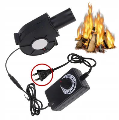 Zdjęcie produktu dla Automatyczna Dmuchawa Do Rozpalania Grilla Kominka Ogniska 15W 220V