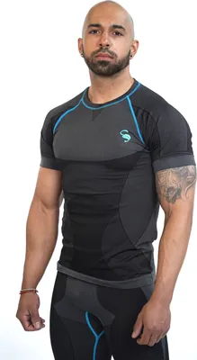 Produktbild von Stark Soul® Kurzarm Funktionsshirt Seamless, Base Layer L/XL Grau