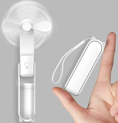 Obrázok produktu pre Kompaktný USB ventilátor s powerbankou a 3 rýchlosťami