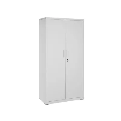 Immagine prodotto di In And OutdoorMatch Cartella con serratura - Armadietto per ufficio - Cartella di metallo - Scrivania - Bianco - 80x40x180cm