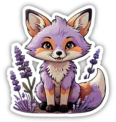 Productafbeelding van Lavendel-bloemenstickers voor fiets, scooter of auto