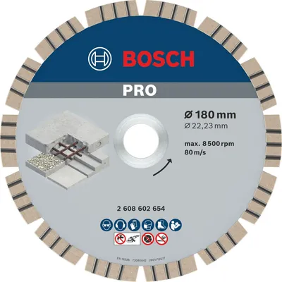 Zdjęcie produktu dla Bosch 2 608 602 654, Beton, 18 cm, 2,22 cm, 2,4 mm, 1 szt.