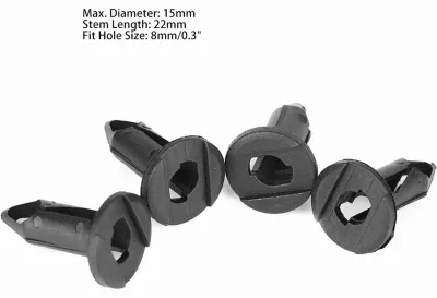 Imagen del producto de Clips de plástico para automóviles, 100 unidades, color , para fijación de parachoques