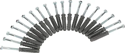 Produktbild von KOTARBAU® Universaldübel mit Hexkopfschraube 18 Stk. 10x60mm Verbindungselemente aus Metall und Kunststoff