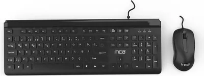 Produktbild von Inca IMK-377, Volle Größe (100%), Kabelgebunden, USB, Schwarz, Maus enthalten