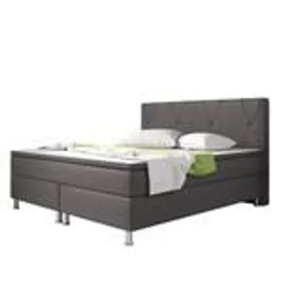 Produktbild von Boxspringbett B1 180x200 cm Webstoff Anthrazit