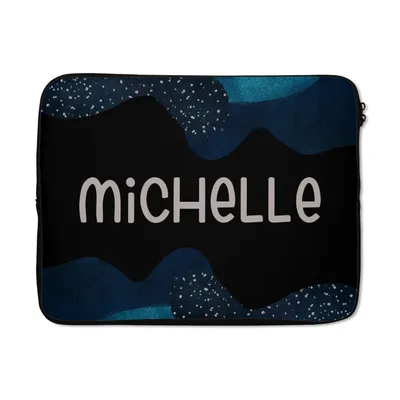 Produktbild von MuchoWow® Laptop Hülle 17 Zoll Laptoptasche Michelle - Pastell - Mädchen - Zipper - Schutzabdeckung