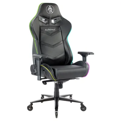 Produktbild von LC-Power AllRoyals AR-GCRGB, Gaming-Stuhl, schwarz, RGB