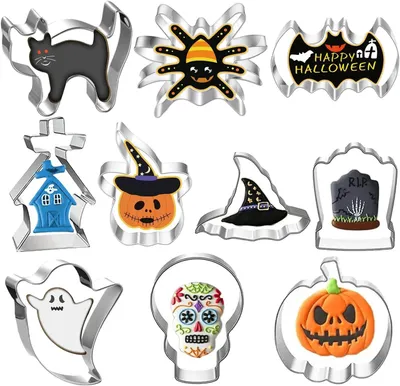 Produktbild von Koekjessnijders Halloween-Set – Set mit 10 Teilen – Halloween-Ausstecher für Kekse
