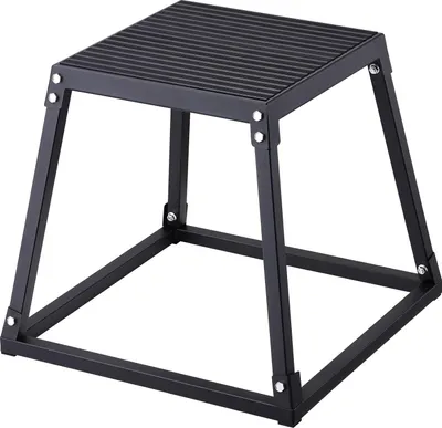 Zdjęcie produktu dla Platforma Plyometryczna Stalowa – Czarna 45 cm