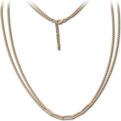 Produktbild von SilberDream Halskette SilberDream Halsketten Schmuck gold D2SDKK0045Y