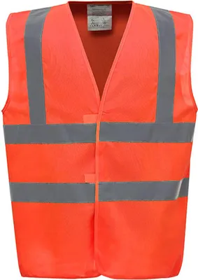 Immagine prodotto di YOKO HVW100 | Gilet di sicurezza ad alta visibilità con 2 bande e bretelle - Colore: arancione hi-vis - Taglia: XXL