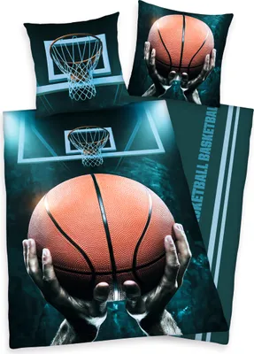 Produktbild von Herding Young Collection Basketball Renforcè Bettwäsche 80/80 cm + 135/200 cm mit Reißverschluss