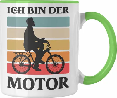 Produktbild von Trendation - Fahrradfahrer Geschenk Tasse mit Spruch Rennrad Mountainbike Geschenkidee Radfahrer Lustig (Grün)