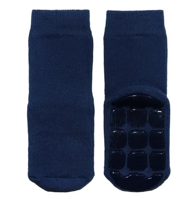 Produktbild von Kinder ABS-Socken aus Baumwolle Einfarbig: Turtle Marine Größe 18-19