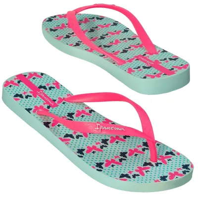 Produktbild von Ipanema Damen Flip Flops Sommer Badelatschen Pantoletten Slides Blau/Rosa Gr.35/36