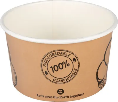 Produktbild von 50x  Eisbecher aus Kartonzerfiziert 200ml Ø9cm