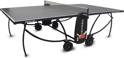 Produktbild von Pegasi Tischtennisplatte 800 - Tischtennisplatte Indoor - Faltbare Tischtennistisch- Klappbar - Original Tischtennistisch - Mit Rädern - Beweglich - Schwarz