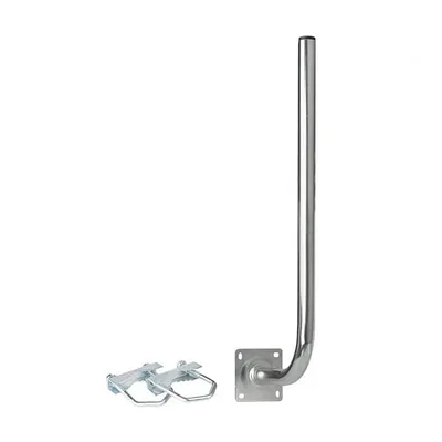 Produktbild von Extralink L250x750 Halterung für die Montage einer Satellitenschüssel auf dem Balkon  Winkelhalterung Halter Stahlbalkonhalterung Balkongriff 250x750mm, mit Bügelschrauben M8, Stahl, verzinkt