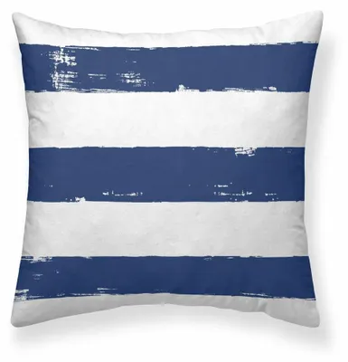 Kissenbezug 45x45 cm gestreift mehrfarbig Baumwolle