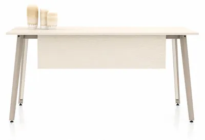 Produktbild von Hochwertiger Weißer Arbeitstisch Exklusiver Chefschreibtisch Möbel