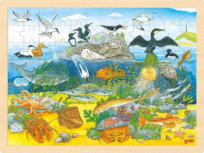 Produktbild von Gollnest & Kiesel Einlegepuzzle über und unter Wasser 0 0 STK