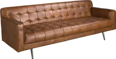 Zdjęcie produktu dla 3-osobowa sofa Angel Cerdá Chester z ciemnobrązowej skóry 6225