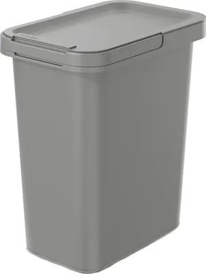 Produktbild von Mülleimer Keden SYSTEMA 12 Liter Abfalleimer Mülleimer mit Deckel Kunststoff Grau