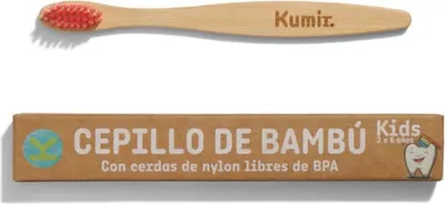 Productafbeelding van Lovyc bamboe kindertandenborstel, rood