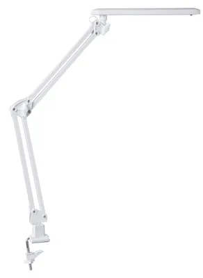 LED-Bürolampe mit Tischklemme, 20 LEDs, 7 W, Weiß