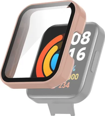 Produktbild von Schutzhülle für Xiaomi Redmi Watch 2 Lite Case Cover Tasche Etuis Bumper, Farbe:Rosa