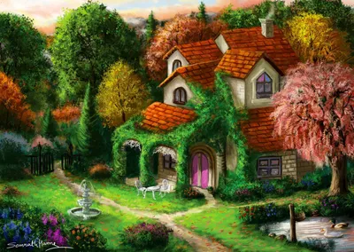 Image de ENJOY Puzzle Petite maison dans la forêt 1000 pièces