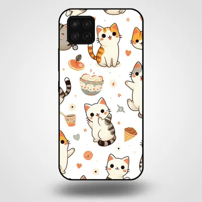 Produktbild von Smartphonica Handytasche für Samsung Galaxy A42 5G mit Katzendruck - TPU Rückseite Abdeckung Fall Katzen Design