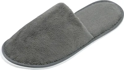 Produktbild von Frottierslipper in grau, 10er Set, Universalgröße