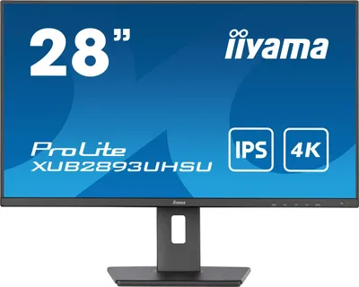 Obrázok produktu pre iiyama ProLite XUB2893UHSU-B5 (EOL), 71,1 cm (28"), 3840 x 2160 px, 4K Ultra HD, LED, 3 ms, Čierna