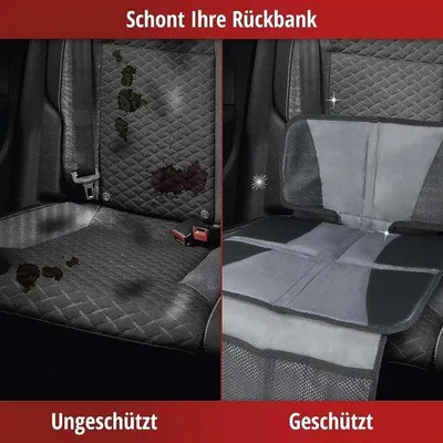 Produktbild von Famanu Kindersitzunterlage Schutz vor Schmutz - Schwarz