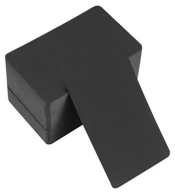 Produktbild von Karteikarten Indexkarten Blankokarten - Schwarzes Kraftpapier - 8,8 x 5,2 cm - 150 Stück - Für Lernkarten