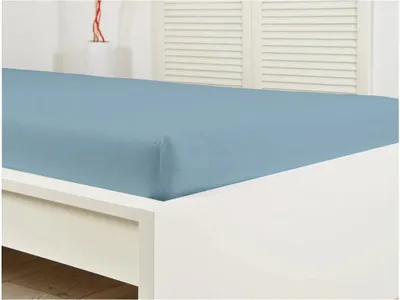 Produktbild von Jersey-Spannbettlaken ALVORA 180x200 hellblau