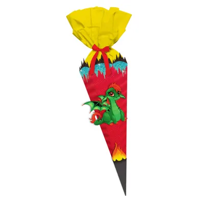 Produktbild von URSUS Schultüten Bastelset Easy Line Drache Ø15x41cm