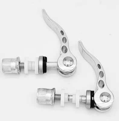 Productafbeelding van Snelspanner zadelpen M6 x 55 mm - 2 stuks - Zilver